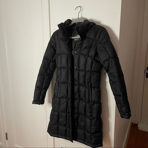 north face mid length parka